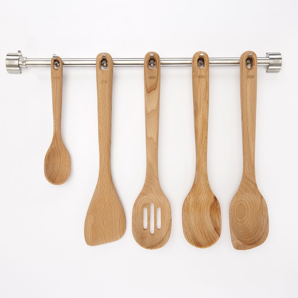 Wooden Slotted Spoon B6