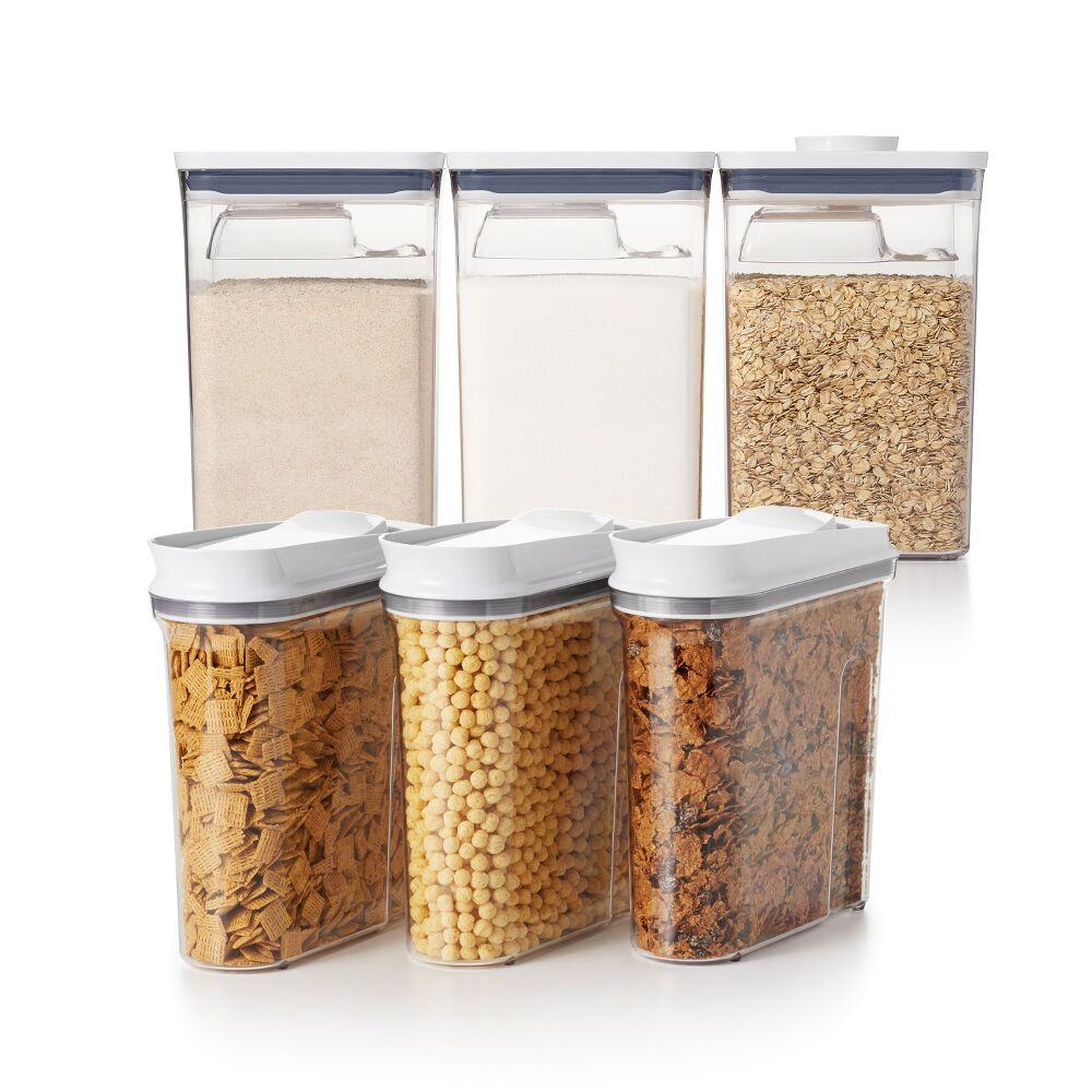 3 Piece Cereal Dispenser Set & 6-Piece POP Container Set Bundle G9