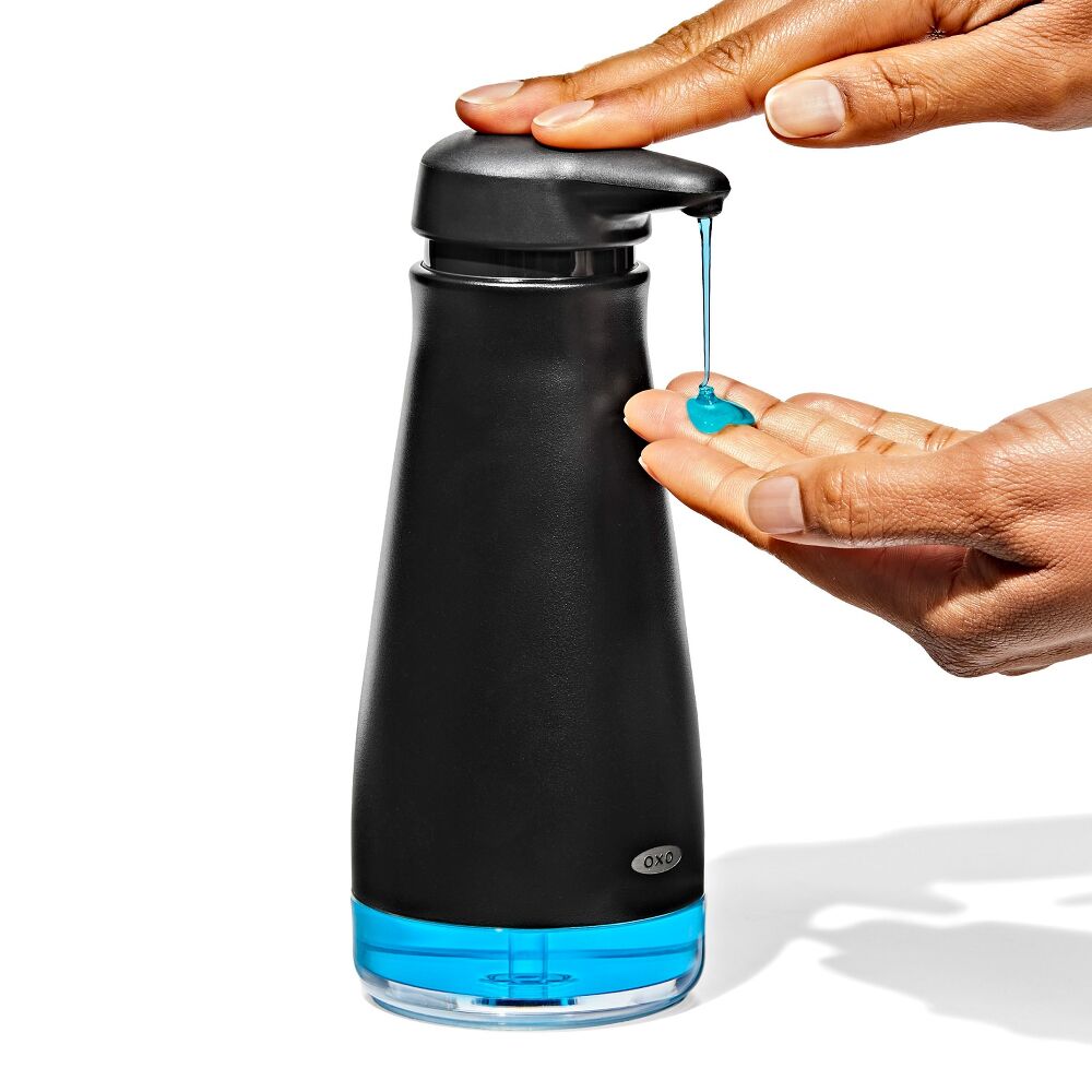 Stainless Steel Soap Dispenser - Black P1