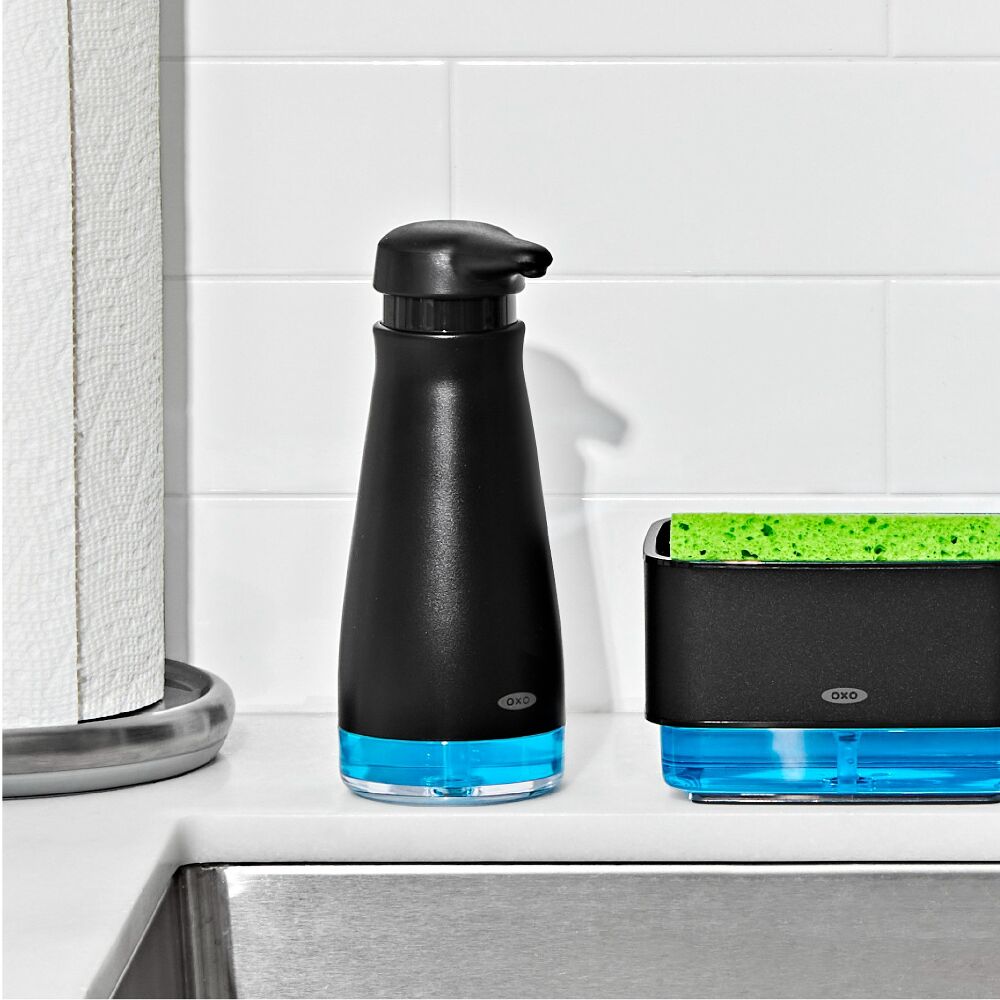 Stainless Steel Soap Dispenser - Black P1