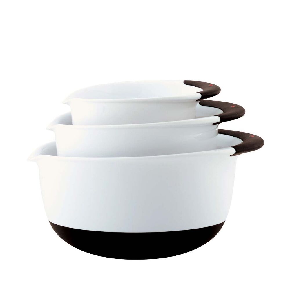 3-Piece Mixing Bowl Set - White U0