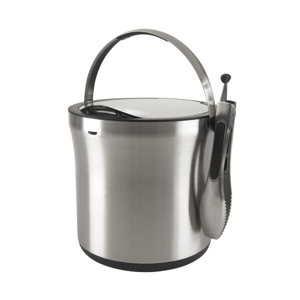 Steel Ice Bucket & Tong Set T2