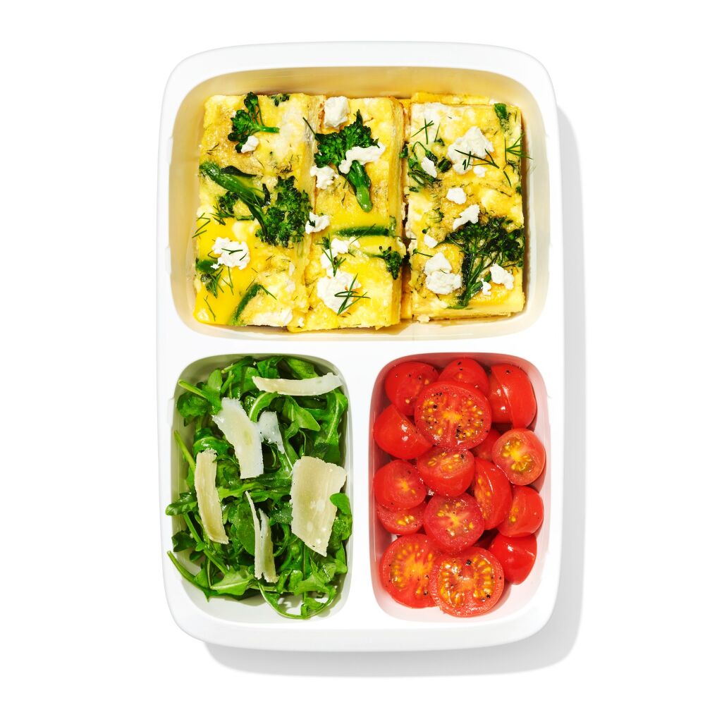 Prep & Go 4.1-Cup Divided Container - Ocean Blue L9