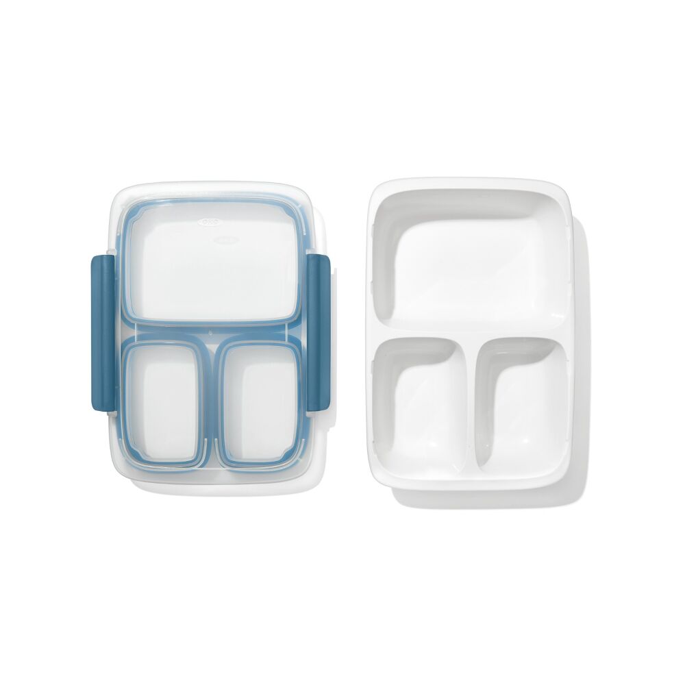 Prep & Go 4.1-Cup Divided Container - Ocean Blue L9