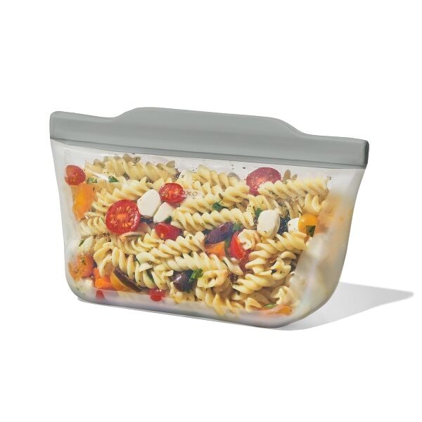 Silicone Reusable Bag Stand-Up Quart (32 oz) - Fog K6