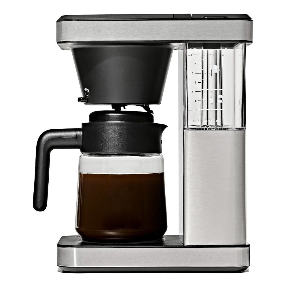 8-Cup Coffee Maker with Podless Single-Serve Function and Glass Carafe H7