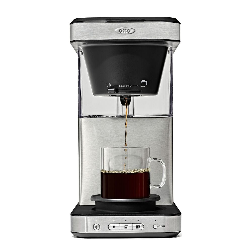 8-Cup Coffee Maker with Podless Single-Serve Function and Glass Carafe H7