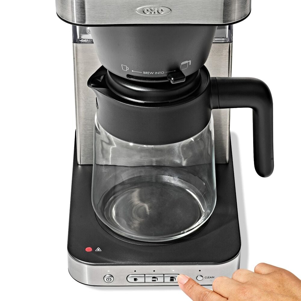 8-Cup Coffee Maker with Podless Single-Serve Function and Glass Carafe H7