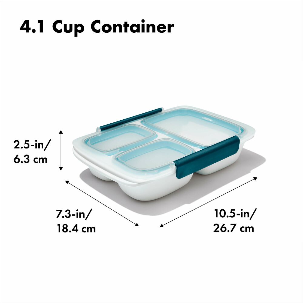 Prep & Go 4.1-Cup Divided Container R7