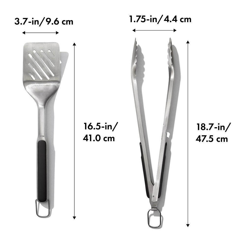 OXO Good Grips Grilling Turner and Tongs Set J4