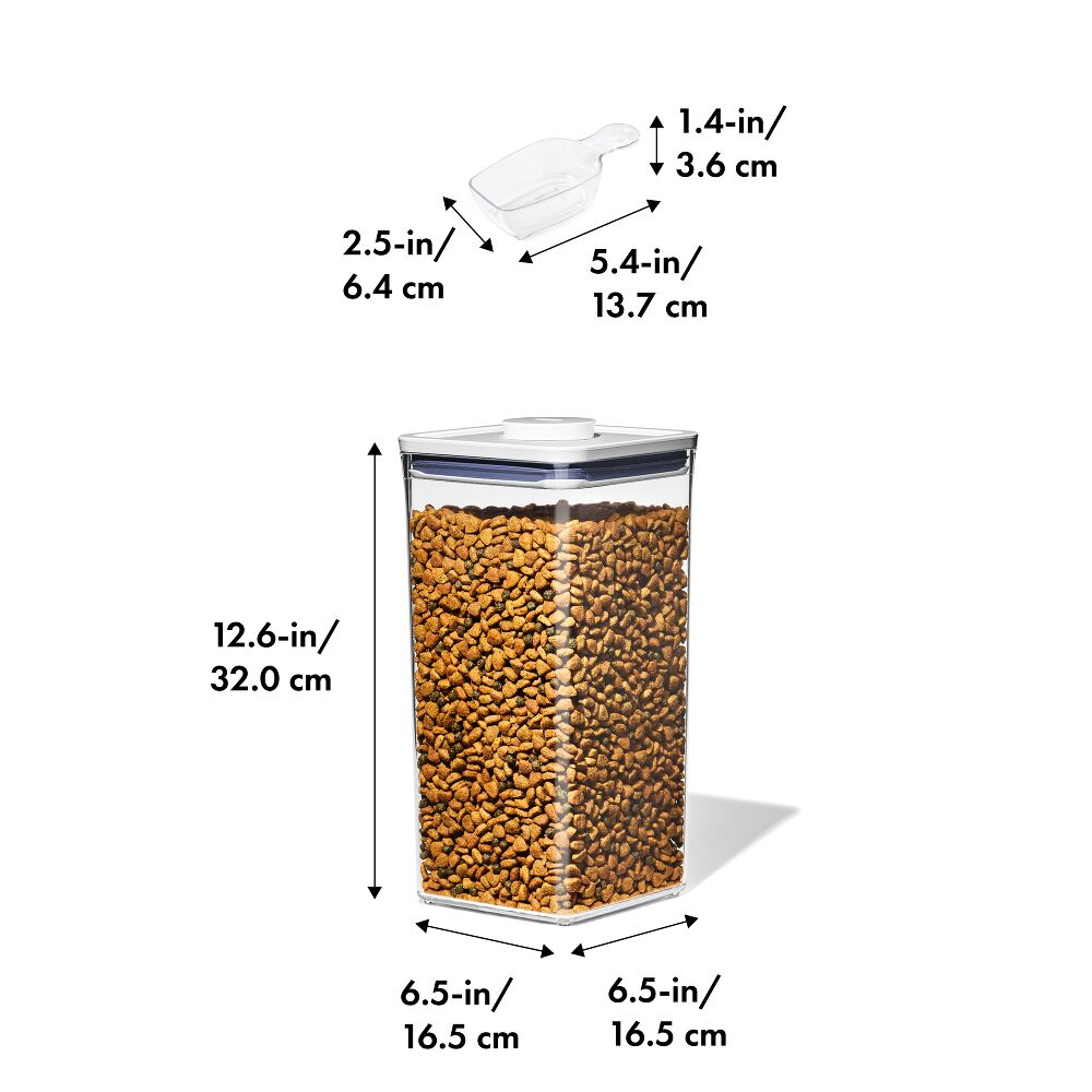 OXO Good Grips Pet POP Container – 6.0 Qt/5.7 L with Half Scoop J9