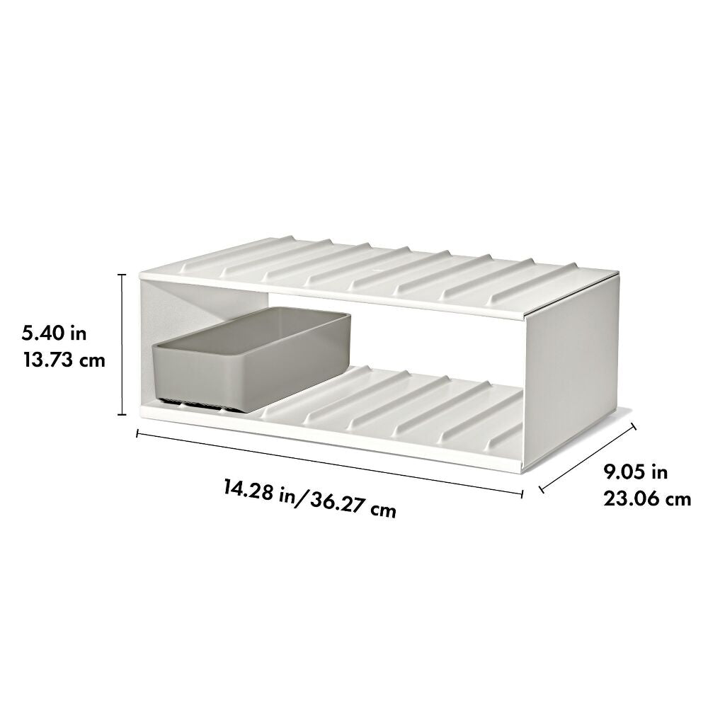 Water Bottle Organizer with Accessory Bin L6
