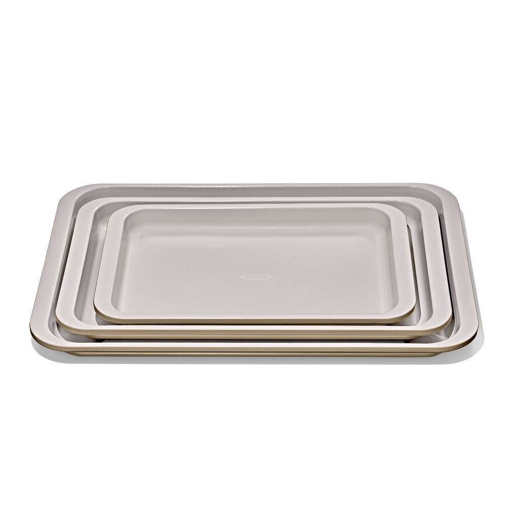 Non-Stick Pro Ceramic Coated Metal Bakeware 3 Pc Set A7