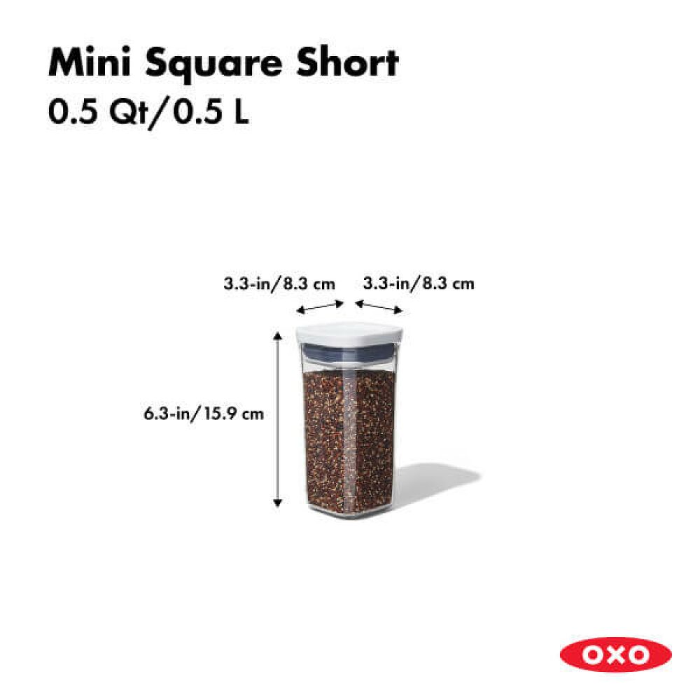 POP Container - Mini Square Short (0.5 Qt.) O0