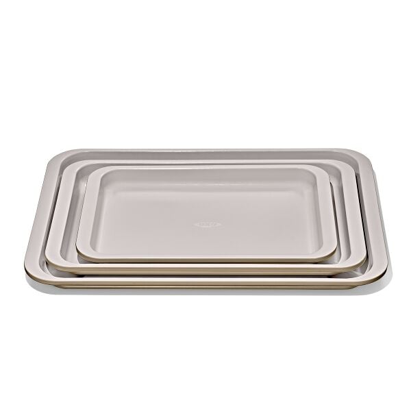 Non-Stick Pro Ceramic Coated Metal Bakeware 3 Pc Set A7