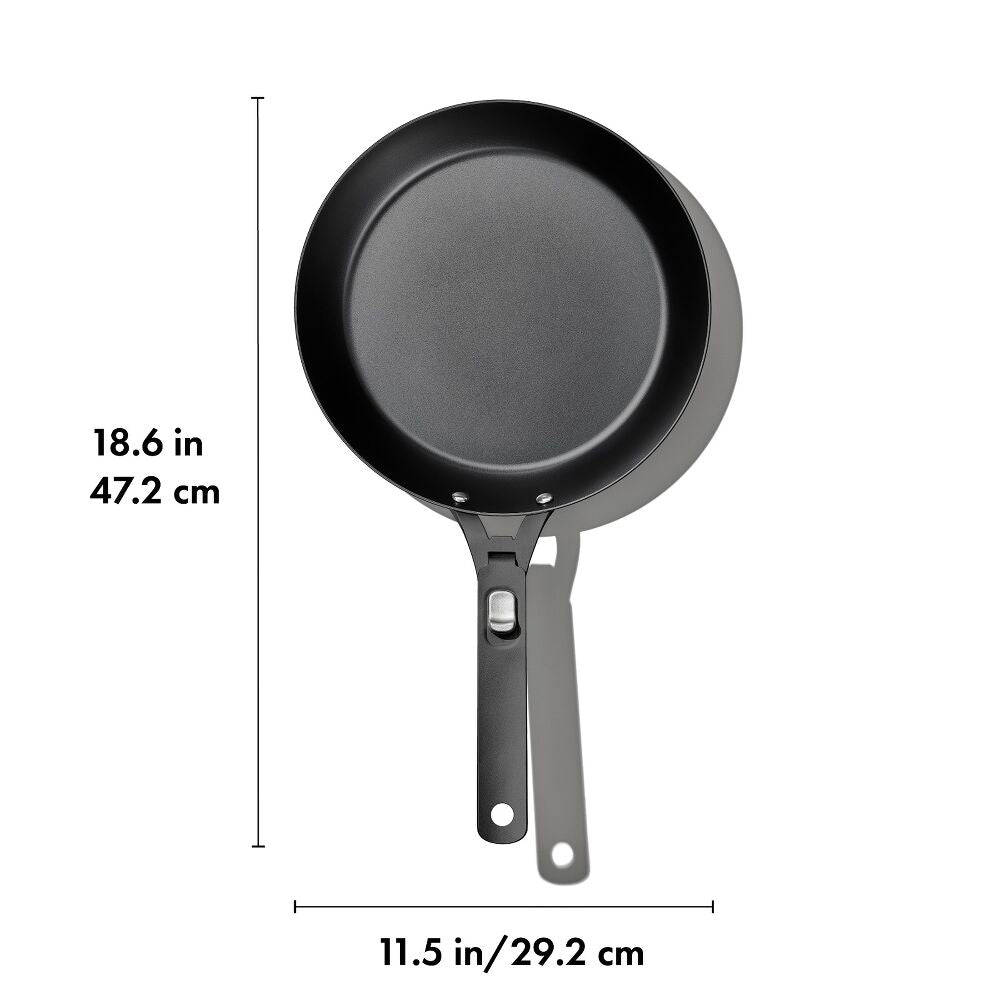 Carbon Steel With Removable Handle 10in Pan P6