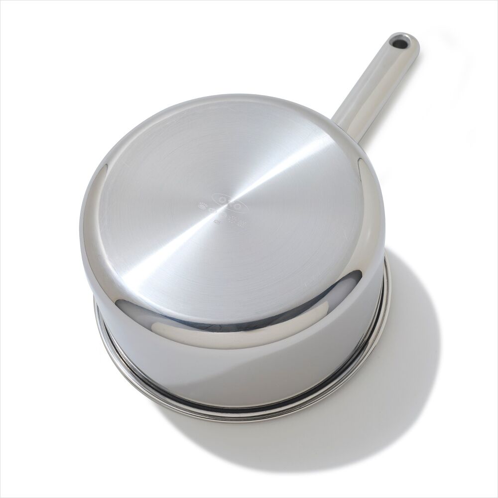 Trident Hybrid Non-Stick Stainless Steel 2.5 Qt Saucepan with Lid P7