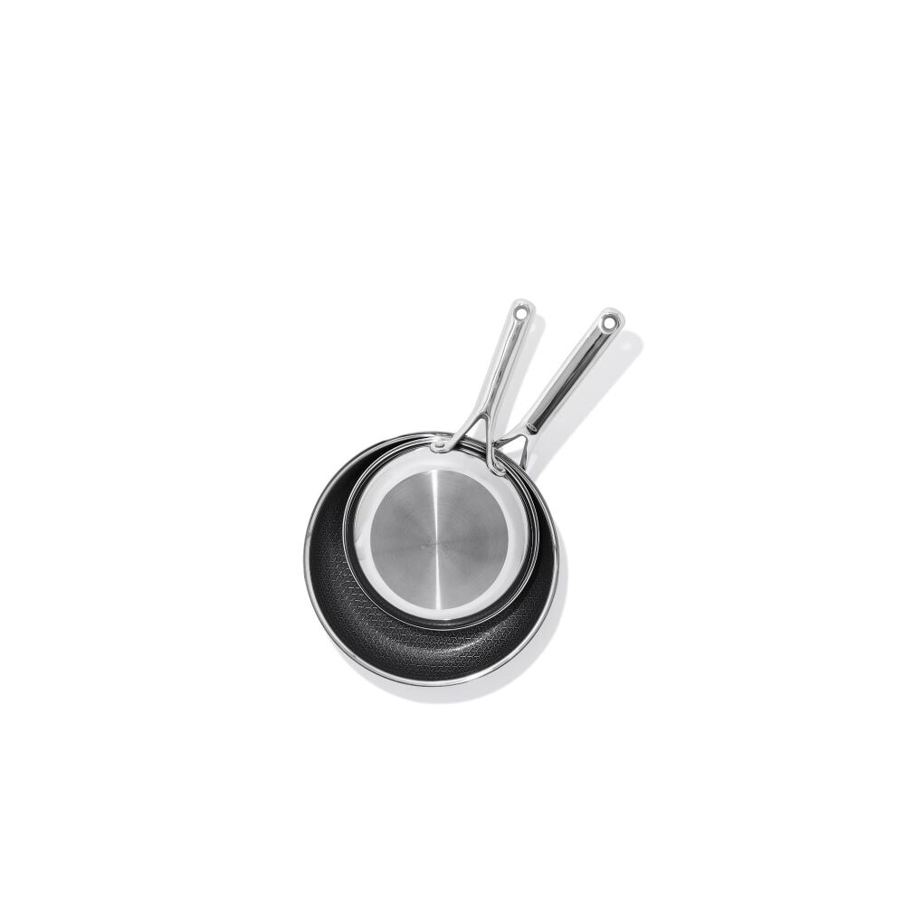Trident Hybrid Non-Stick Stainless Steel 2-Piece Frypan Set S2