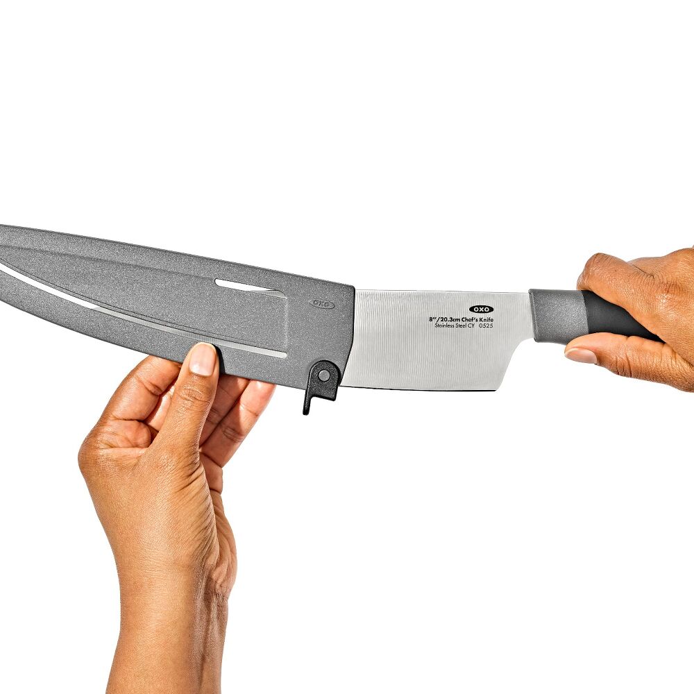 8 in Chefs Knife with Locking Sheath A2