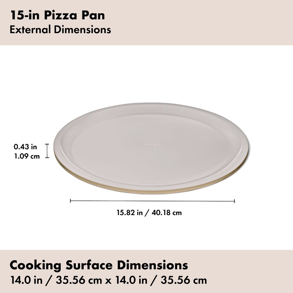 Non-Stick Pro Ceramic Coated Metal Bakeware 15” Pizza Pan A3
