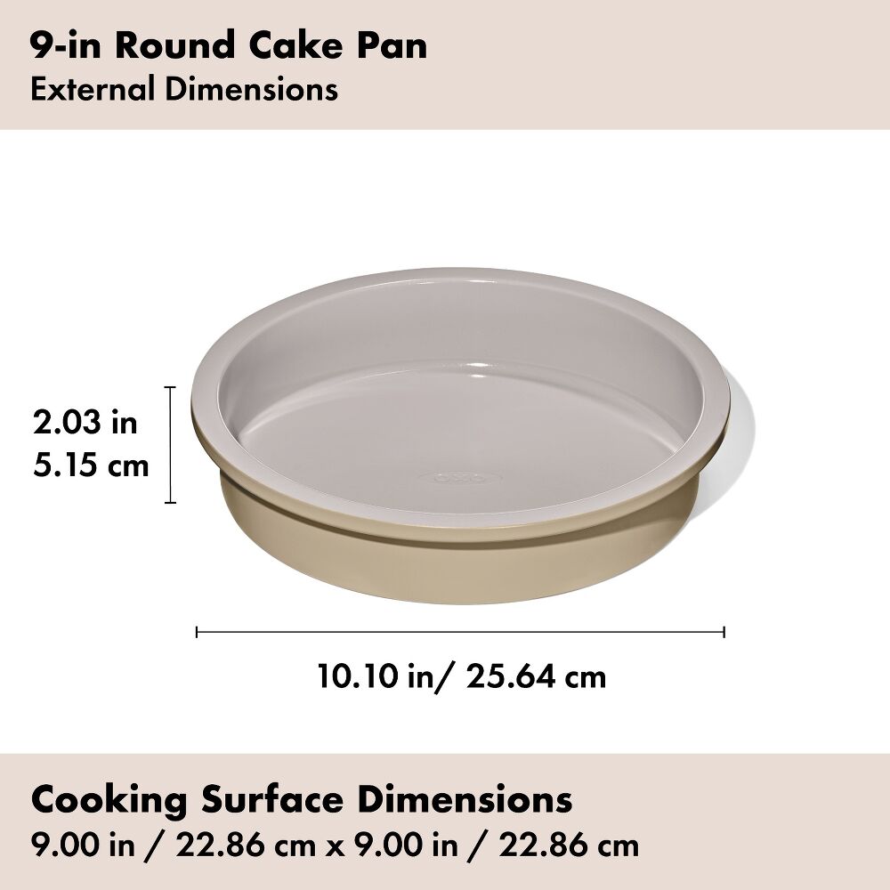 Non-Stick Pro Ceramic Coated Metal Bakeware 9” Round Cake Pan H3