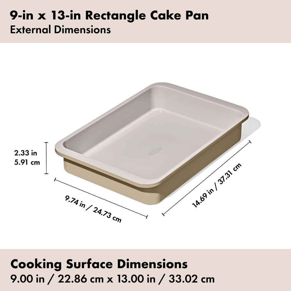 Non-Stick Pro Ceramic Coated Metal Bakeware 9" x 13" Cake Pan A0