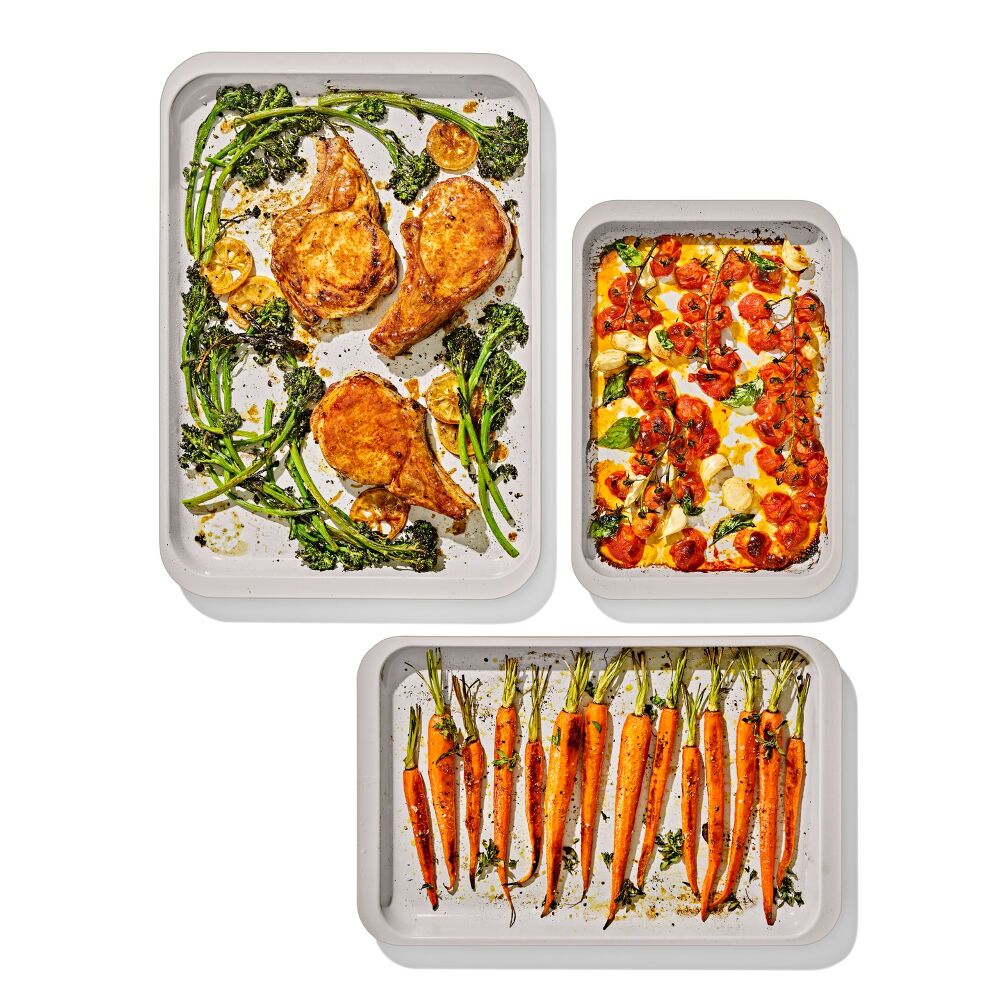 Non-Stick Pro Ceramic Coated Metal Bakeware 3 Pc Set G7