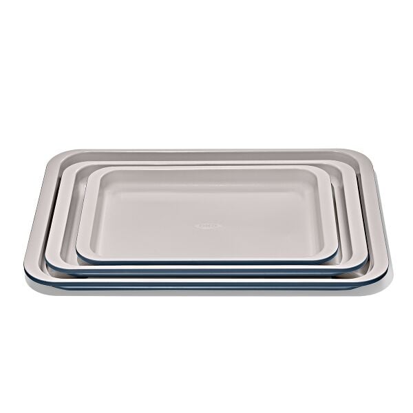 Non-Stick Pro Ceramic Coated Metal Bakeware 3 Pc Set G7