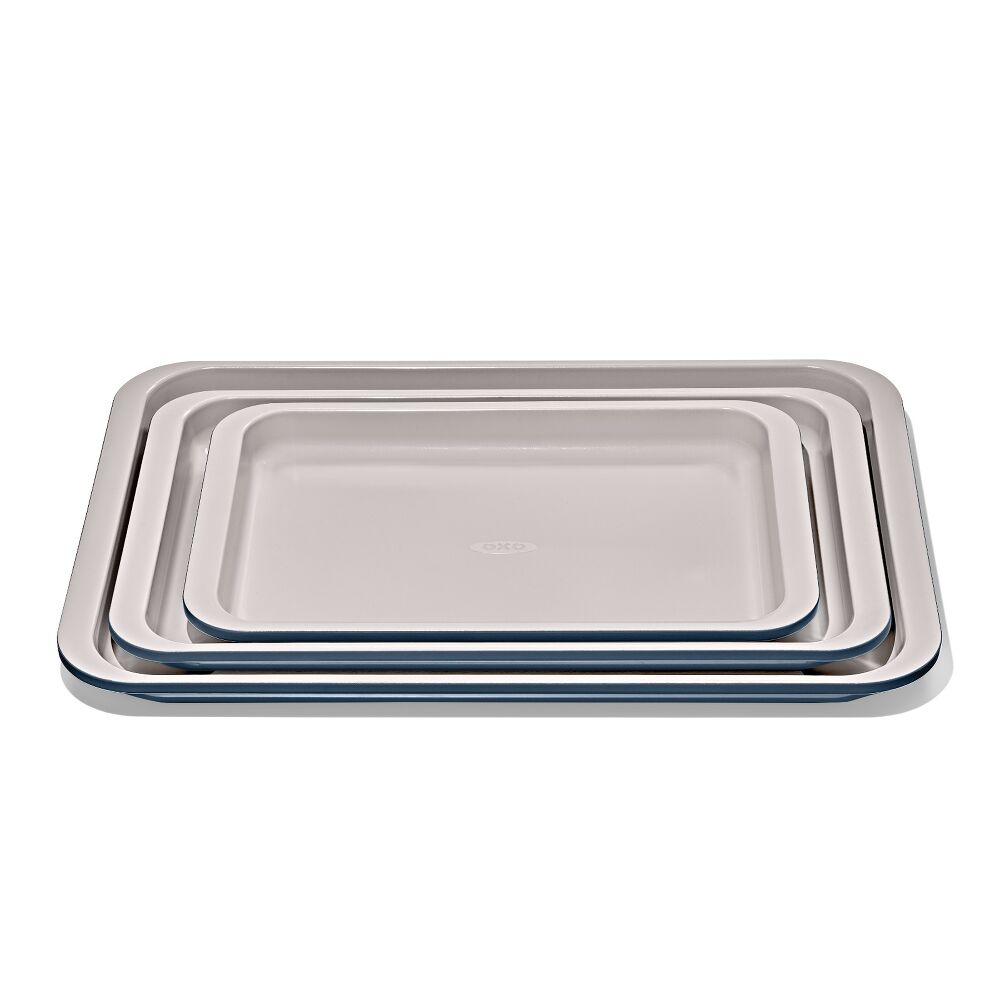 Non-Stick Pro Ceramic Coated Metal Bakeware 3 Pc Set G7