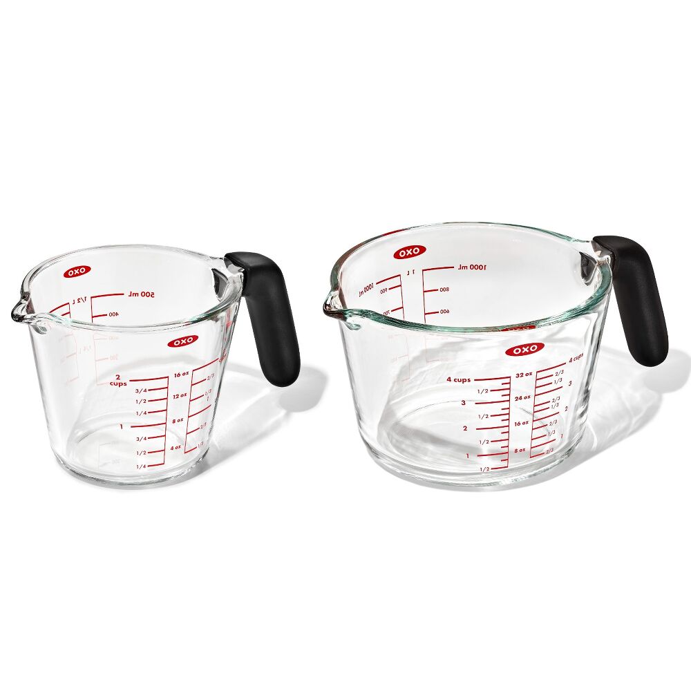 2-Cup and 4-Cup Glass Measuring Cup Set W9