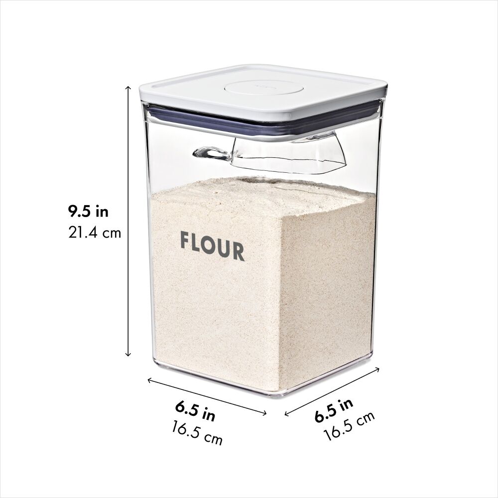 2-Piece Prelabeled POP Container Set with Scoop B3
