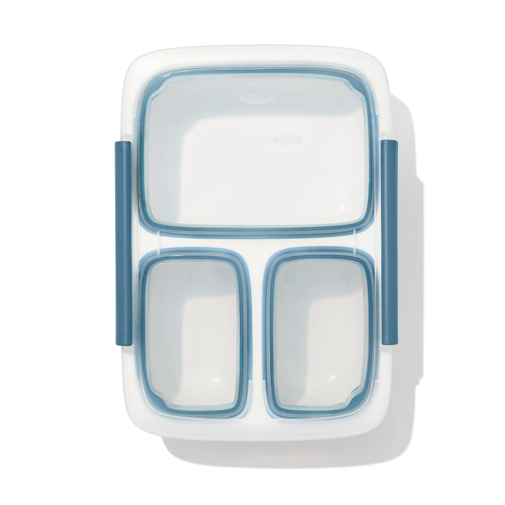 Prep & Go 4.1-Cup Divided Container - Ocean Blue L9
