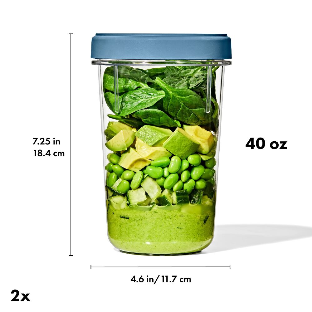 Twist & Stack Container (40 oz) - 2-Pack Q4
