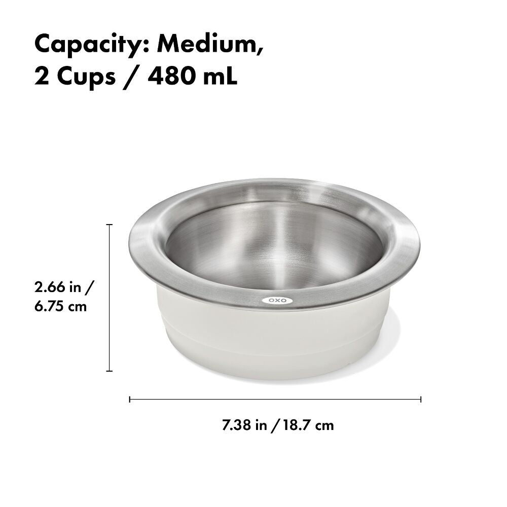 OXO Pet Nonslip Bowl - Medium, 2 Cups / 480 mL A5