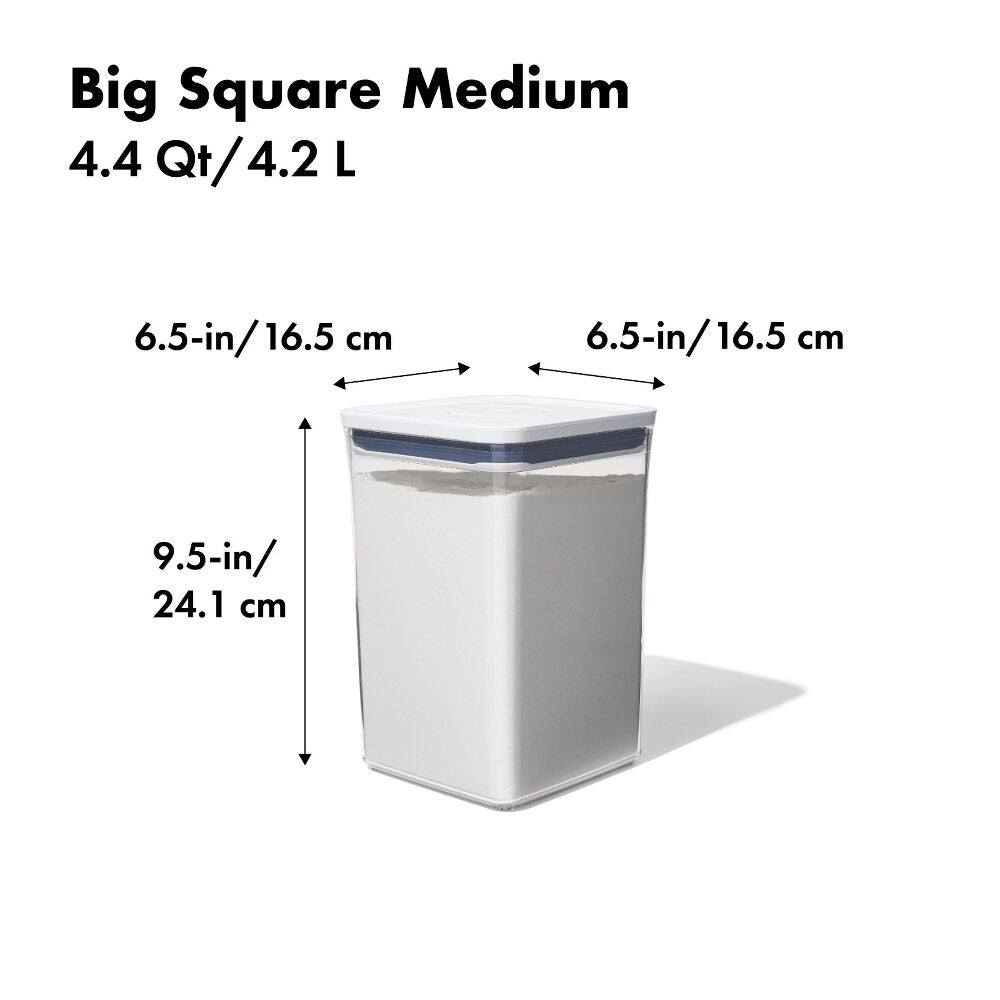 POP Container - Big Square Medium (4.4 Qt/4.2 L) H7