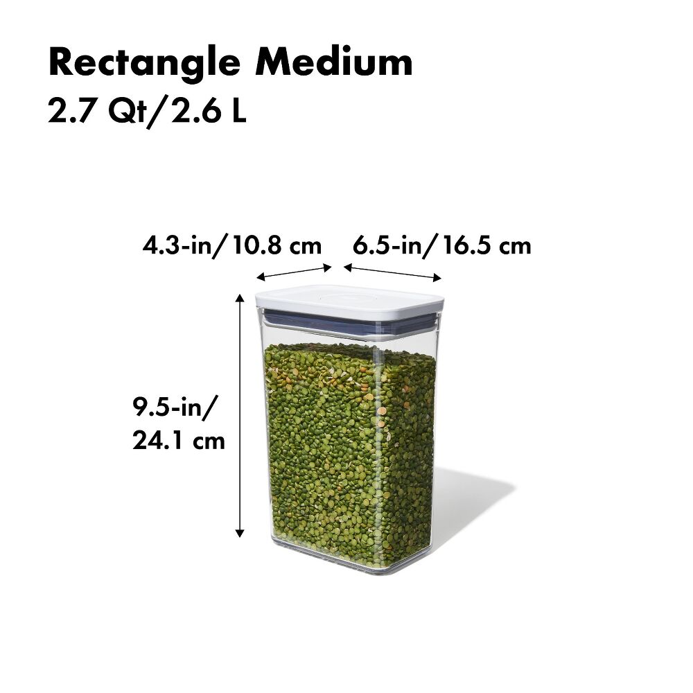 POP Container - Rectangle Medium (2.7 Qt/2.6 L) Q1