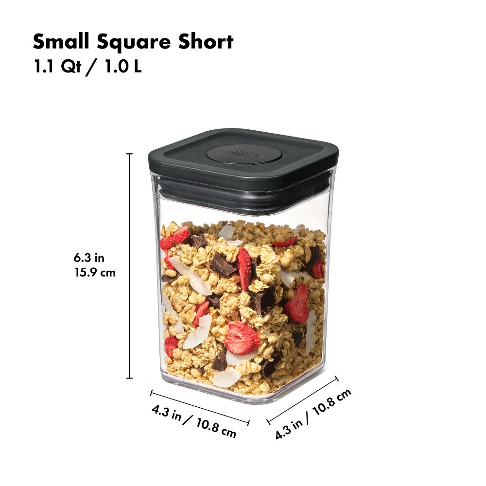 POP Container - Small Square Short (1.1 Qt/1.0 L) W1