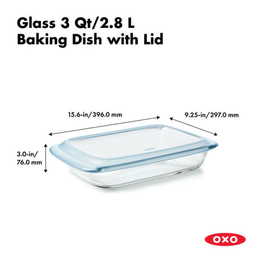 Glass Baking Dish with Lid (3.0 Qt) K2
