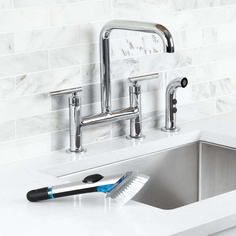 Steel Soap Dispensing Dish Brush Refills S8