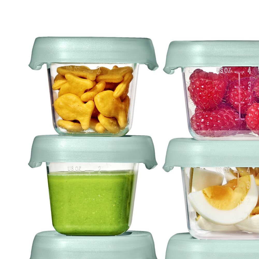 12-Piece Baby Blocks Food Storage Container Set - Opal J3