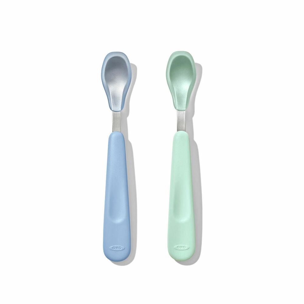 Feeding Spoon Set with Soft Silicone F2