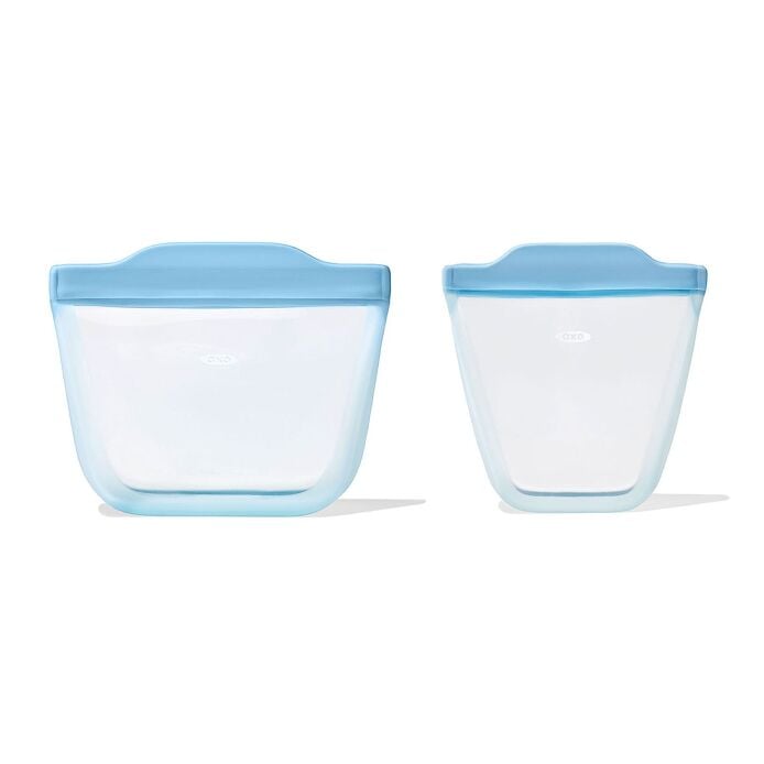 Tot Silicone Reusable Bag - 2-Piece Stand-Up Cup Set U7