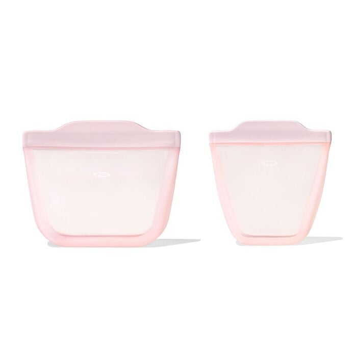 Tot Silicone Reusable Bag - 2-Piece Stand-Up Cup Set U7