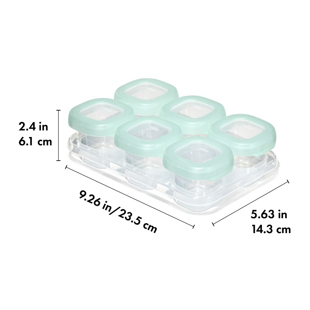 Baby Blocks Food Storage Containers (2 oz) - Opal F6