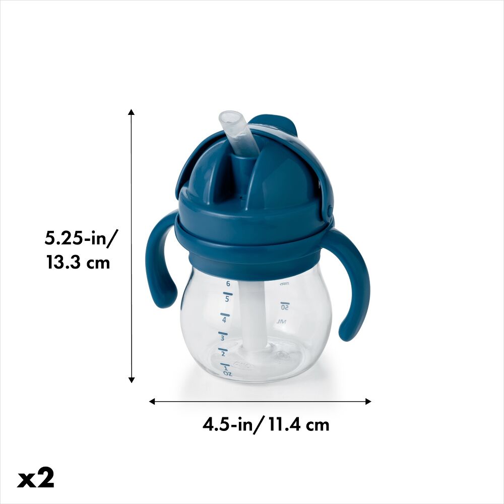 Transitions 6 Oz Straw Cup with Handles Set Y6