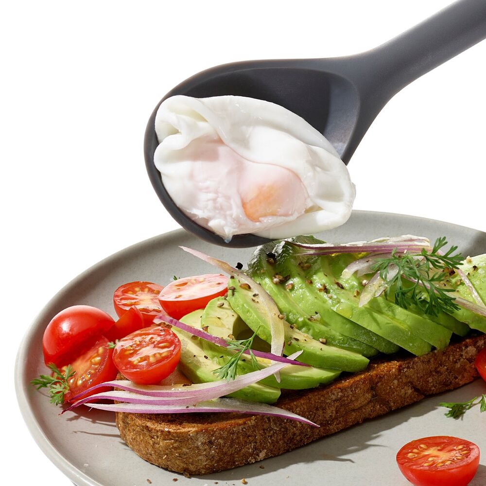 OXO Good Grips Silicone Slotted Spoon - Peppercorn H2