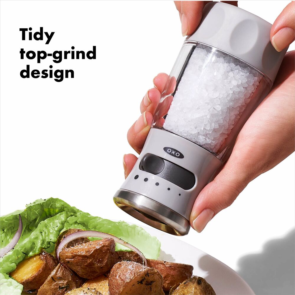 Contoured Mess-Free Salt Grinder I2
