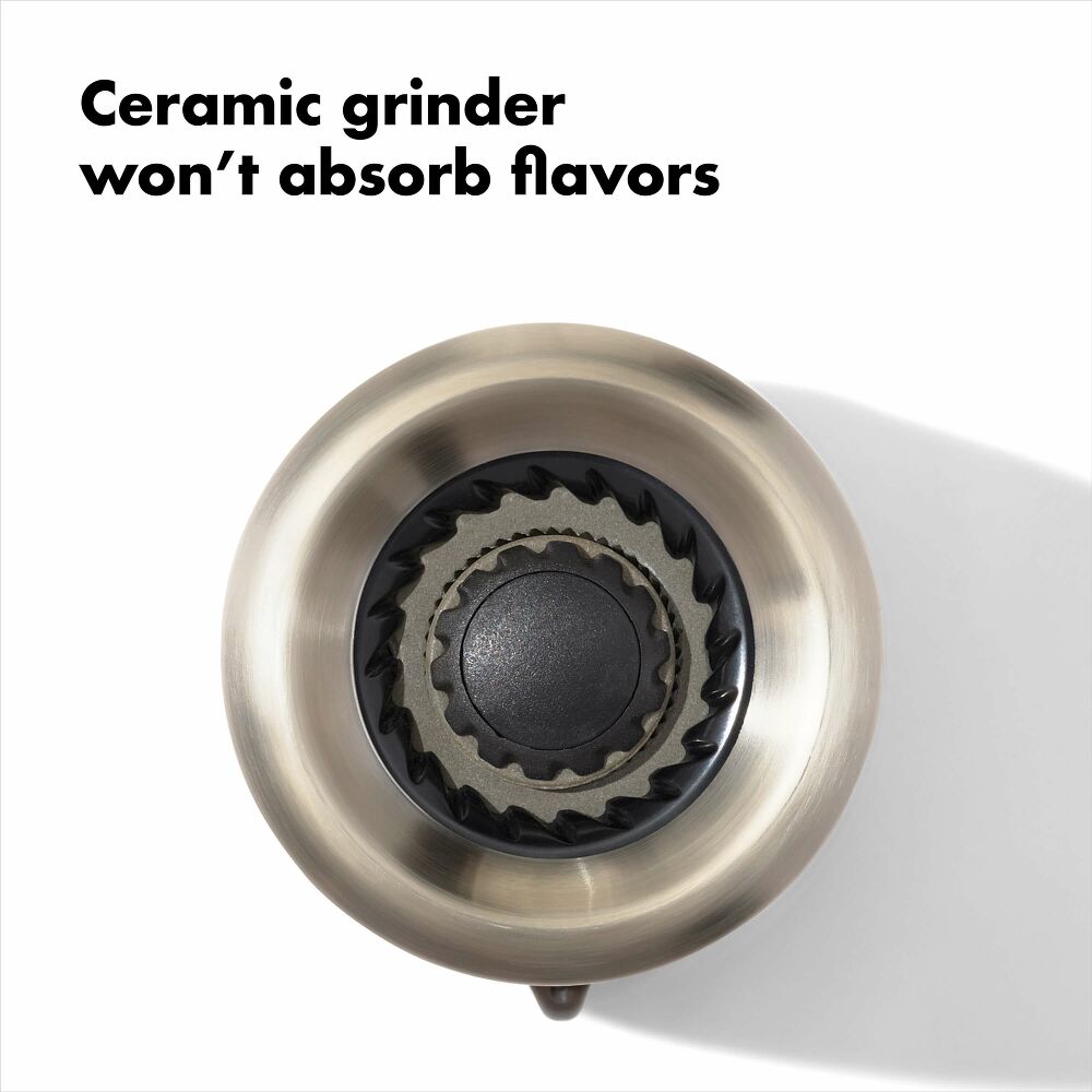 Contoured Mess-Free Pepper Grinder L5
