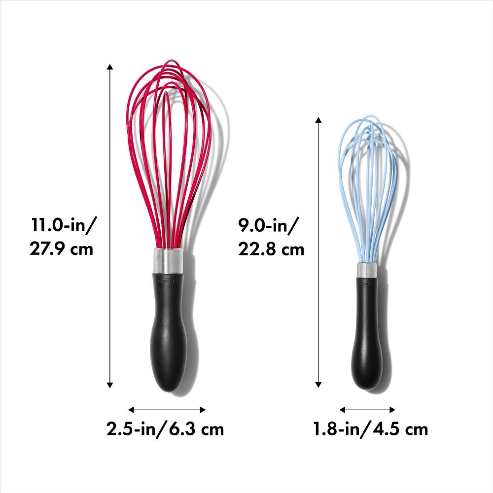2 Pc Silicone Whisk Set Y5