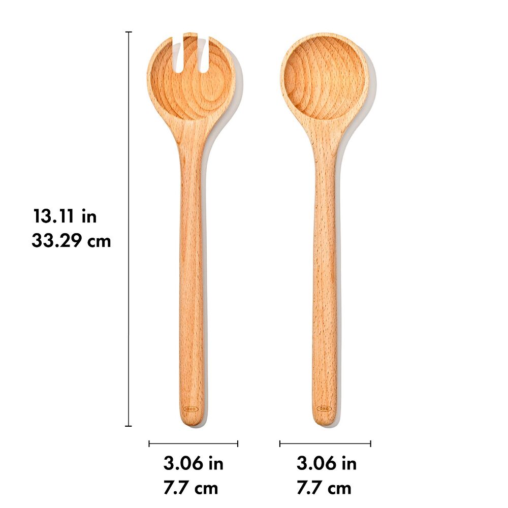 Beechwood Salad Servers – 2-Piece Set N4